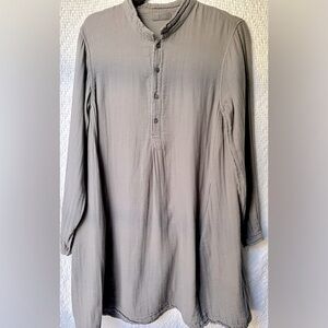 CP SHADES Jasmine Tunic Shirt/Dress in Gray Size S